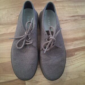 Rothy's Men's Monty Lace Sneakers 11M Gray Merino Wool Shoe